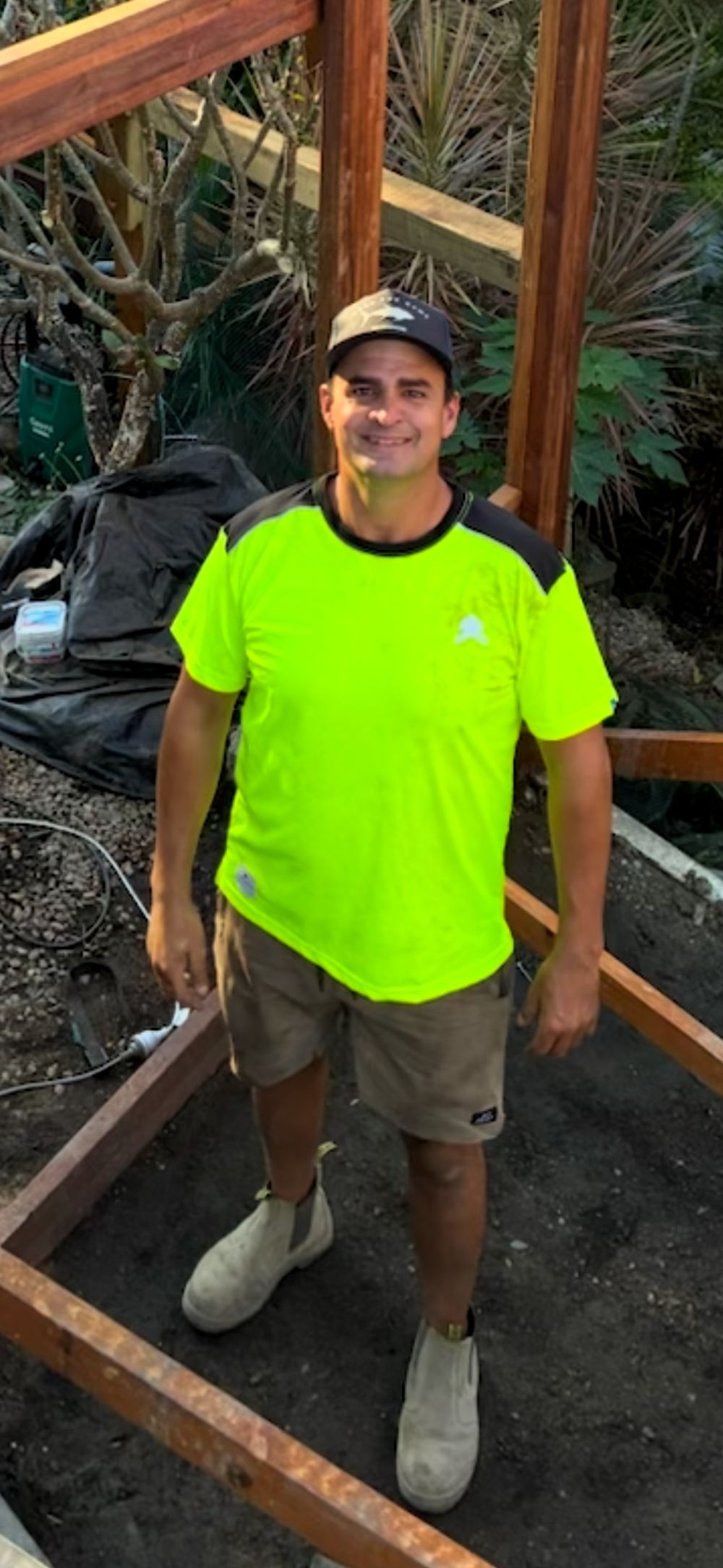 Matt Friend on site in the Whitsundays